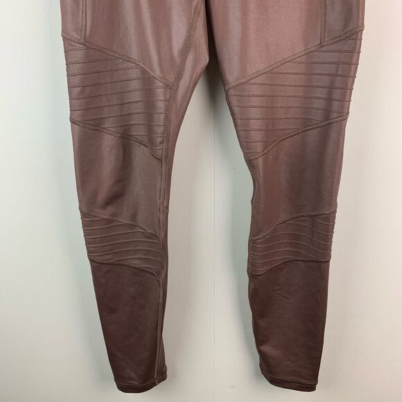 ATHLETA inclination shimmer moto tight sz S Womens Athletic Activewear leggings - Picture 4 of 9